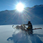 Snowmobiling na chate