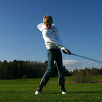 <b>Claes playing golf</b>