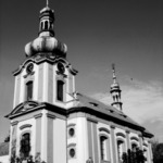 barokn kostel v Uhnvsi
