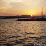 Zapad slnka v Chorvatskom pristave