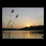 Zpad slunce nad Stbrnm jezerem