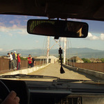 On the road, on the bridge