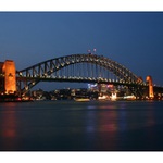 Sydney harbour bridge v noci