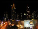 The night is falling down to Frankfurt