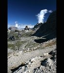 Sopka v Dolomitech