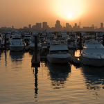 Zapad slnka v Marine - Kuwait