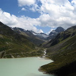 horsk jezero v Rakouskch Alpch