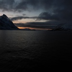 Fjordy v polrn noci