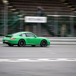 Zelen Porsche pi zvodu v Brn