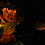 Labut jezrko v Bozkovsk dolomitov jeskyni